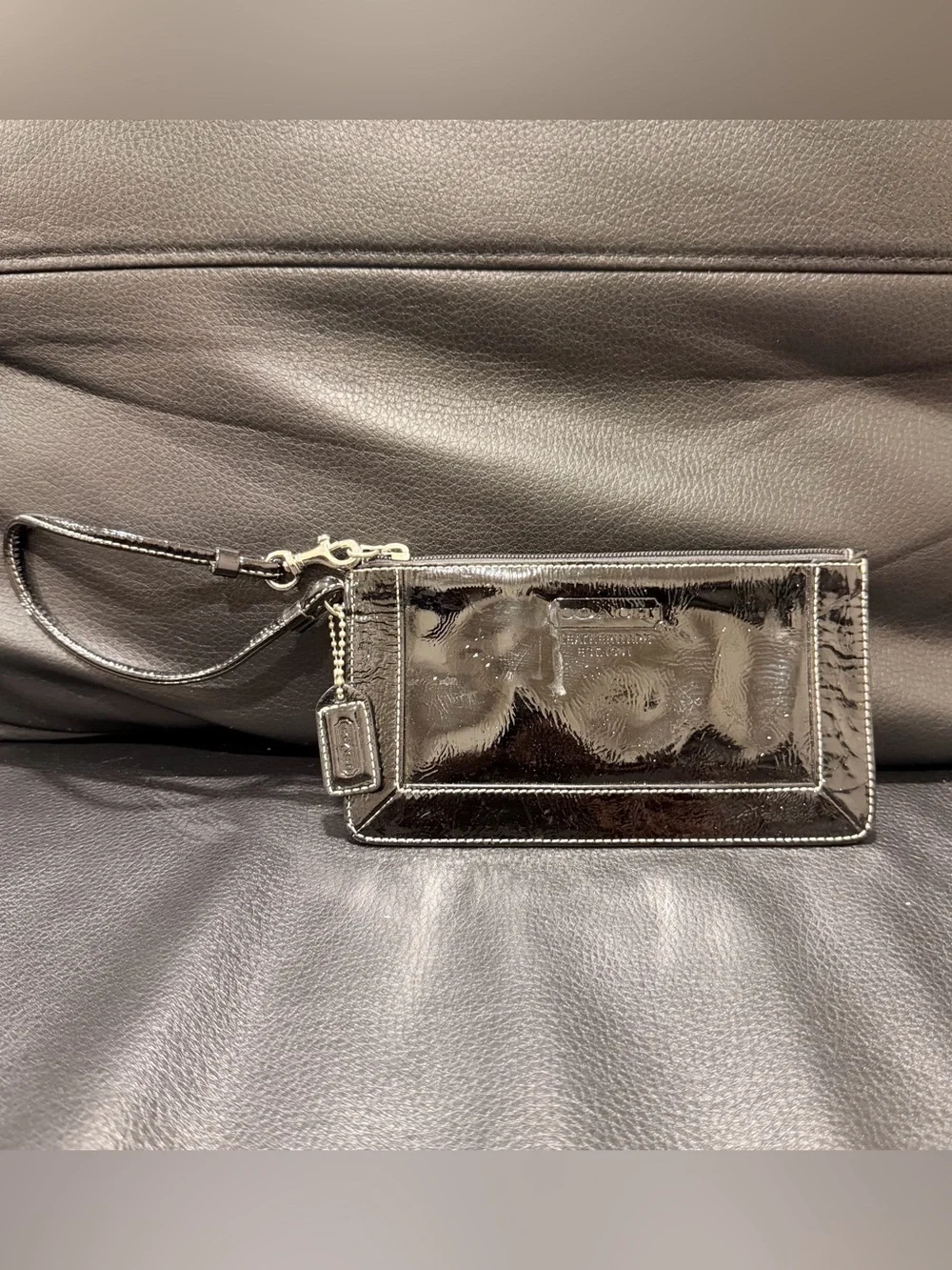 Coach Y2K Patent Leather Wristlet / Clutch Wallet